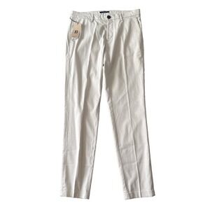 Boggi Milano Men's Tan Flat Front Chino Dress Pants Cotton TENCEL® Blend 33x32